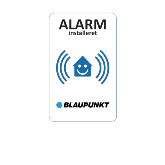 Billede af 8 stk. Blaupunkt alarmklistermærker