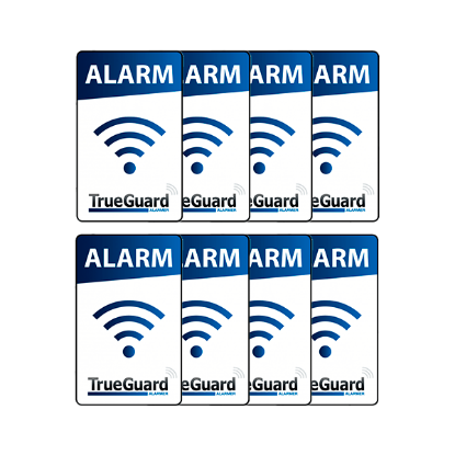 Billede af 8 stk. TrueGuard alarmklistermærker