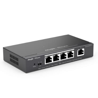 Billede af Reyee PoE 4+1 CH Switch med cloud, 54W PoE, 10/100/1000
