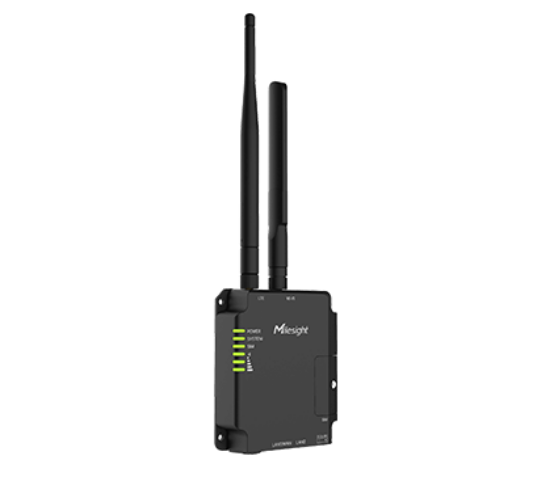 Billede af Milesight Industriel LTE 4G Modem, 2 x LAN m. PoE, 1 x SIM, Cloud funktion, WiFi,  2 x SMA Antenne