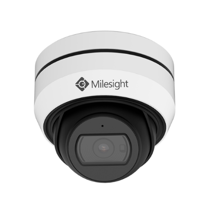 Billede af Milesight AI dome IP-kamera, 2,0MP, 2,8mm, FOV 111°, 20m IR, IP67/IK10, hvid farve.
