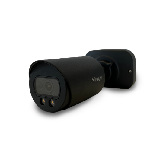 Billede af Milesight AI mini-bullet IP-kamera, Fullcolor, 8,0MP, 2,8mm, FOV 108°, 30m Hvid LED, IP67/IK10, sort farve