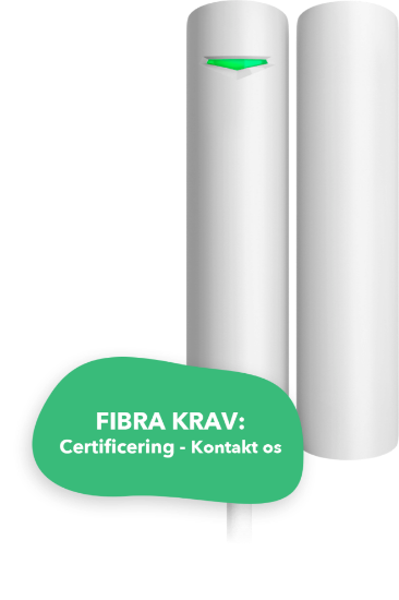 Billede af Ajax S-Line DoorProtect Fibra hvid