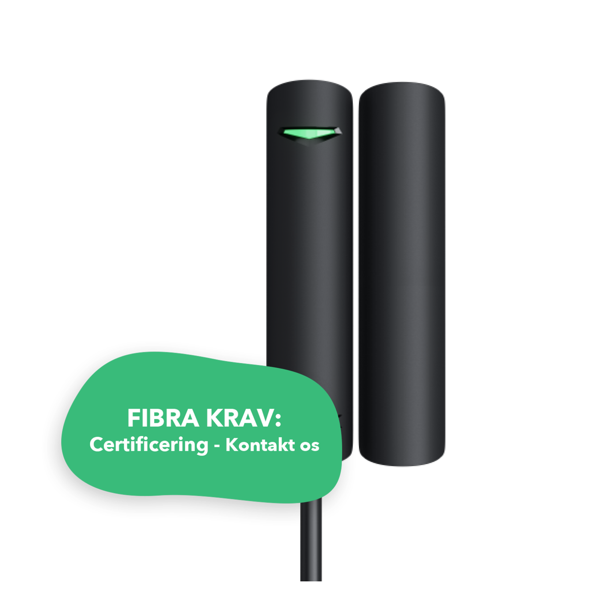 Billede af Ajax S-Line DoorProtect Plus Fibra sort