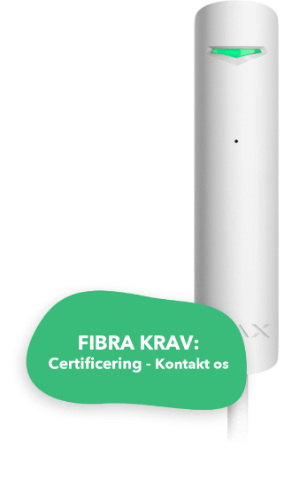 Billede af Ajax S-Line GlassProtect Fibra hvid