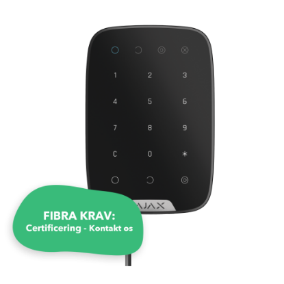Billede af Ajax S-Line Keypad Fibra sort