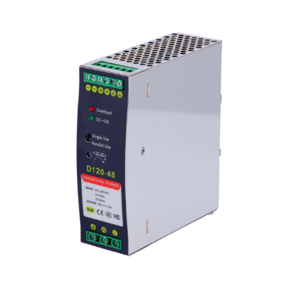 Billede af Strømforsyning, 48V 2,5A, DIN skinne, 2 udtag, 120W, 