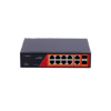 Billede af Safire PoE gigabit Switch 120W, 6x 30W PoE & 2x 60W PoE & 2x SFP Link & 2x Uplink, PoE WatchDog