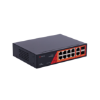 Billede af Safire PoE gigabit Switch 120W, 6x 30W PoE & 2x 60W PoE & 2x SFP Link & 2x Uplink, PoE WatchDog