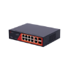 Billede af Safire PoE gigabit Switch 120W, 6x 30W PoE & 2x 60W PoE & 2x SFP Link & 2x Uplink, PoE WatchDog