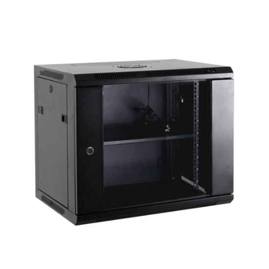 Billede af Rack kabinet til vægmontage, 12U 19", 6x230V udtag
