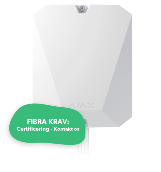 Billede af Ajax S-Line Hub Hybrid Fibra (4G) hvid