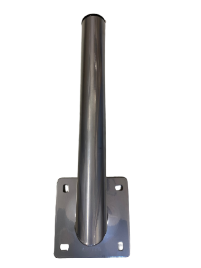 Billede af Vinkel alu vægbeslag, ø48mm, 25cm