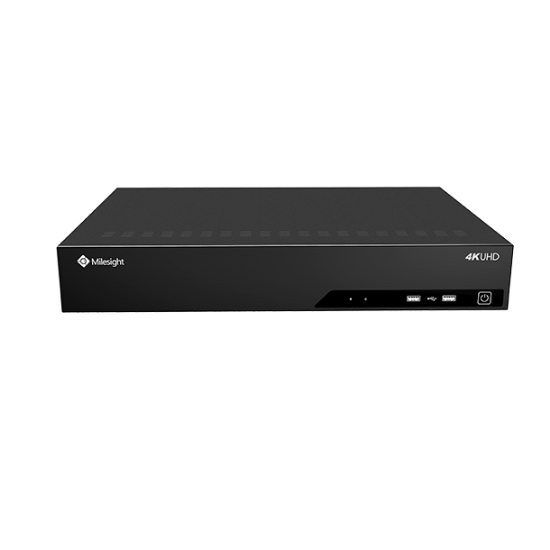 Billede af Milesight Pro NVR, 32 kanaler, 2 x LAN, 256mbit, 4 x HDD RAID , I/O, ANPR.