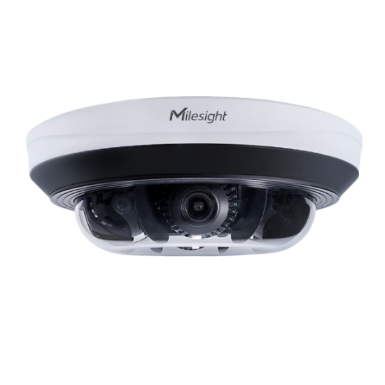 Billede af Milesight AI Multi-directional IP-kamera, 4x5.0MP, 3-9mm, FOV 92°-40°, 30m IR, IP67/IK10, hvid
