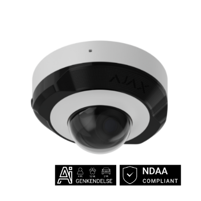 Billede af Ajax DomeCam Mini, 8 MP, 2,8 mm, hvid
