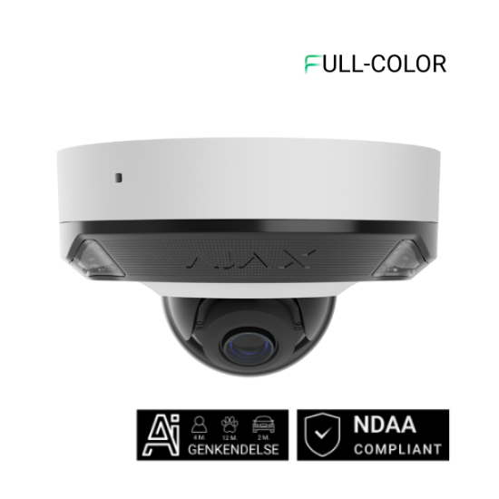 Billede af Ajax DomeCam Mini HL (5 Mp/4 mm) Hvid