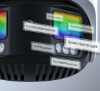 Billede af Milesight AI TrueColor Dome Dual-lens panorama IP-kamera, 2x4.0MP, 4mm, FOV 180°, 30m IR + White LED, IP67/IK10, hvid.
